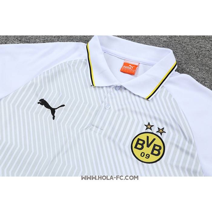 Camiseta Polo del Borussia Dortmund 2022-2023 Blanco y Verde
